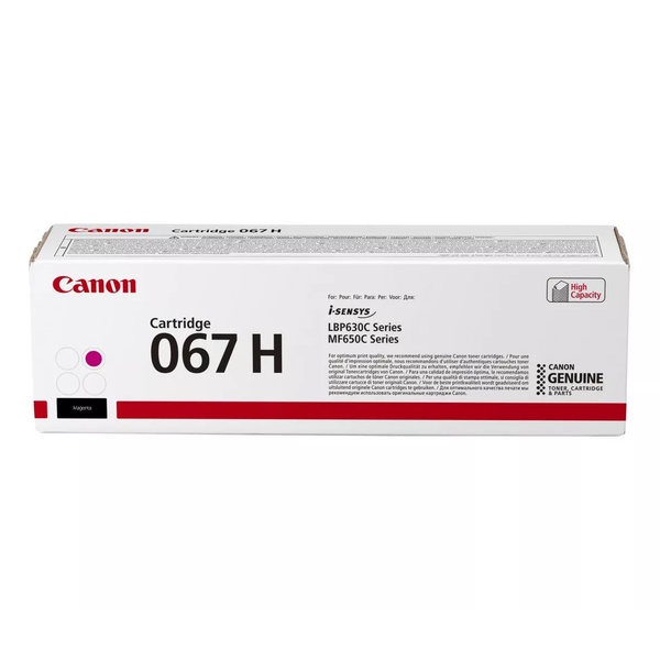 Toner CANON 067H M: magenta 2.350p. i-SENSYS LBP631 LBP633 MF651 MF655 MF657