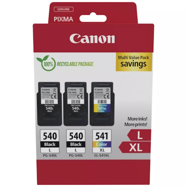 Pack C.t. CANON 2xPG540L/1xCL541 MULTI ECO ECOPACK cartón