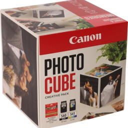 (2) C.t.CANON PG540/CL541 Photo Cube Creative pack +40h. Glossy Photo Paper PP-201 13x13cm (2) C.t.CANON PG540/CL541 Photo Cube Creative pack +40h. Glossy Photo Paper PP-201 13x13cm