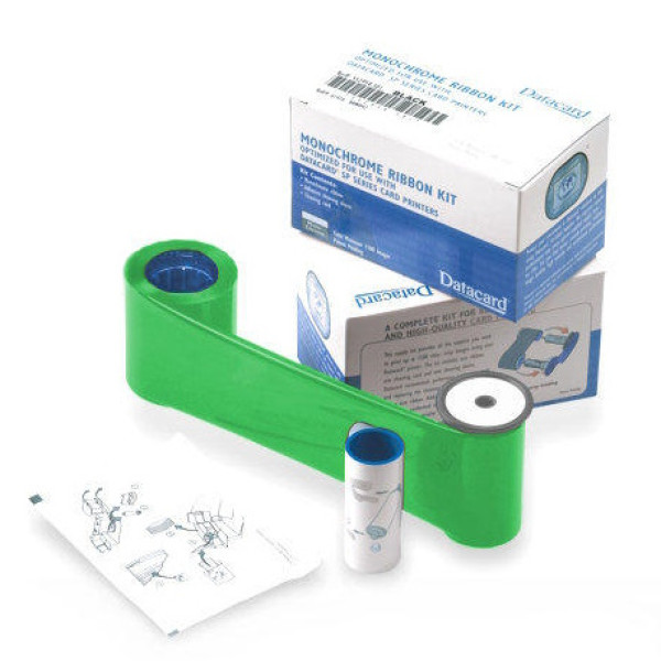 Ribbon verde DATACARD SP35 SP55 SP75 SD160 SD260 SD360 SD460  1.500imp. por una cara (High quality)