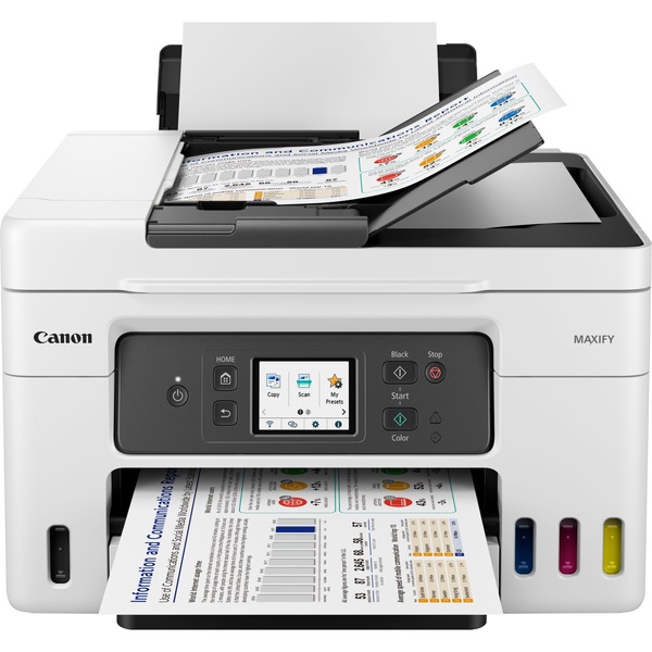 Multifunción CANON MAXIFY GX4050 blanca 4-1 18/13pm 250+100h Duplex ADF35h USB/Wifi/Eth