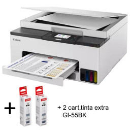 Multifunción CANON MAXIFY GX1050 EB2 blanca 3-1 15/10pm 250h Duplex USB/Eth/Wifi +2bot.extra