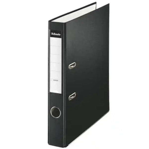 Archivador de palanca ESSELTE plástico forrado A4 Lomo 50mm, 2 anillas, color negro
