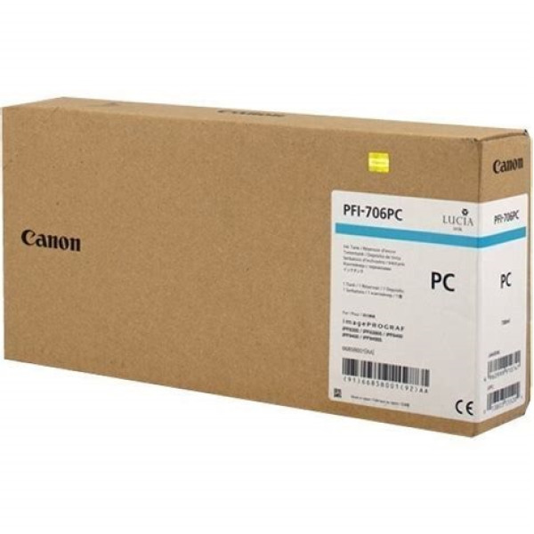 C.t. CANON PFI-706PC foto cian 700ml IPF8300 IPF8400 IPF9400