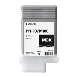C.t. CANON PFI-107MBK negro mate 130ml IPF670 IPF680 IPF685