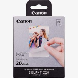 CANON XC-20L Kit label set 54x85mm 20impr. Card label size para Selphy QX20 CANON XC-20L Kit label set 54x85mm 20impr. Card label size para Selphy QX20