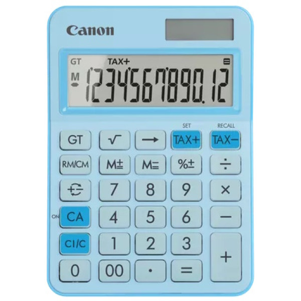 Calculadora CANON LS-125KB-PBL HB azul sobremesa, 12-dig, dual-power