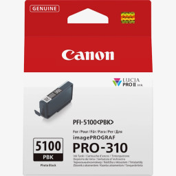 C.t. CANON PFI-5100PBK negro foto 14,4ml PRO-310