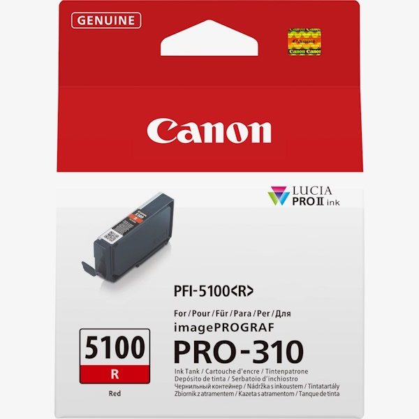 C.t. CANON PFI-5100R rojo 14,4ml PRO-310