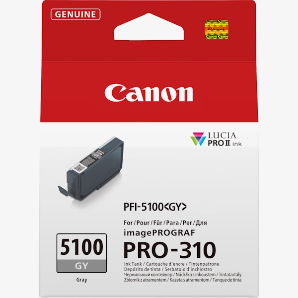 C.t. CANON PFI-5100GY gris 14,4ml PRO-310