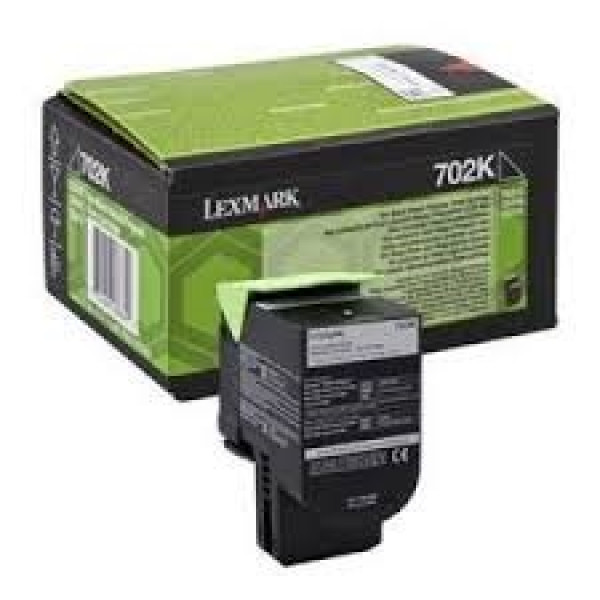 Toner LEXMARK #702K negro CS310 CS410 CS510 1.000p. (70C20KE)