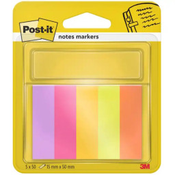 (5) Mininotas adhesivas separadoras POST-IT 15x50mm 50h. por 5 colores (note marker) (5) Mininotas adhesivas separadoras POST-IT 15x50mm 50h. por 5 colores (note marker)