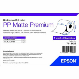 Rollo etiquetas EPSON PP Matte Label ColorWorks C3500 C4000 - 29x51mm