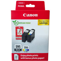 C.t. CANON PG595+CL586+GP-501 4x6 Photo Paper 50h C.t. CANON PG595+CL586+GP-501 4x6 Photo Paper 50h
