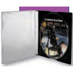 Estuche cristal 1CD/DVD slim  lomo más estrecho