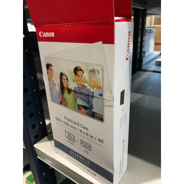 C.t. +papel 36h. CANON KP-36IP Selphy CP800 CP900 100x148mm (4x6in) **envase cortado, sin usar**