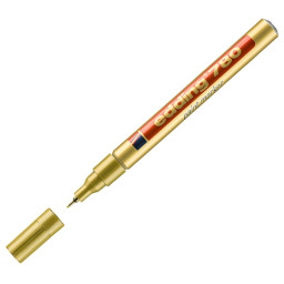 Rotulador EDDING 780 punta fibra redonda 0,8mm paint marker tinta oro