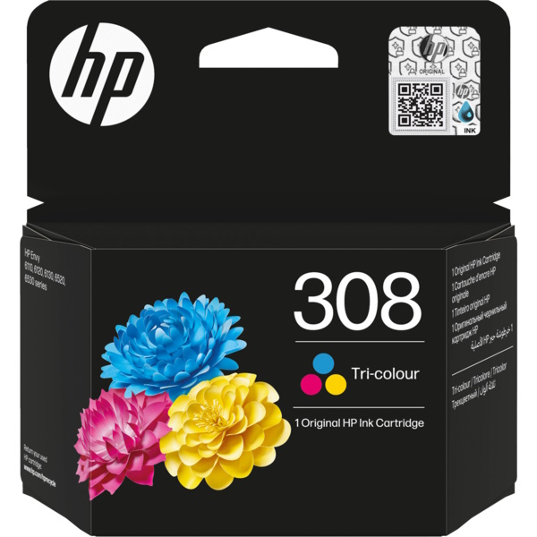 C.t.HP #308 tricolor   120p Envy 6110 6120 6130 6520 6530