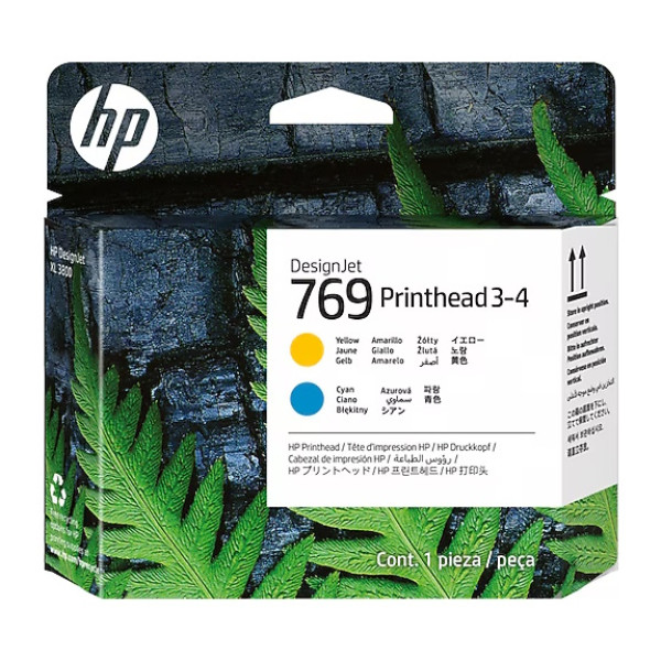Cabezal HP #769 amarillo-cyan Desingjet XL3800 Printhead 3-4