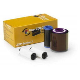 Ribbon ZEBRA ZXP Series 7 - YMCKO 250 images True Colours ix - Full Color+Overlay  +cleaning