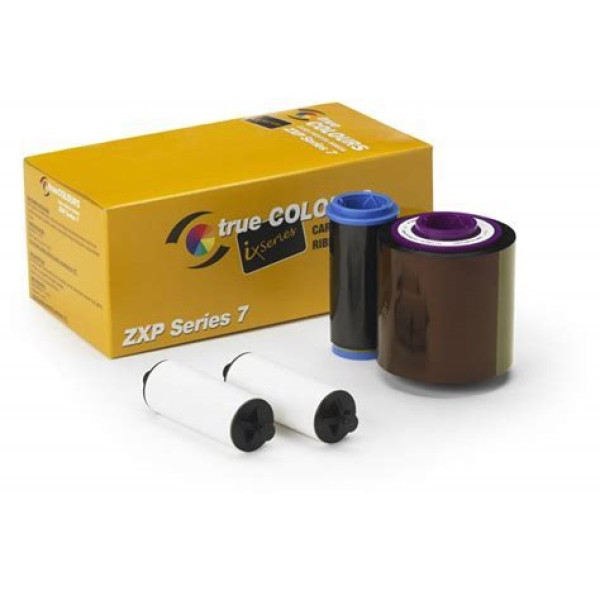 Ribbon ZEBRA ZXP Series 7 - YMCKO 250 images True Colours ix - Full Color+Overlay  +cleaning