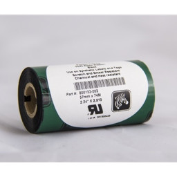 (12) C. transferencia térmica ZEBRA TLP2824 resina (resin)  57mm x 74m.