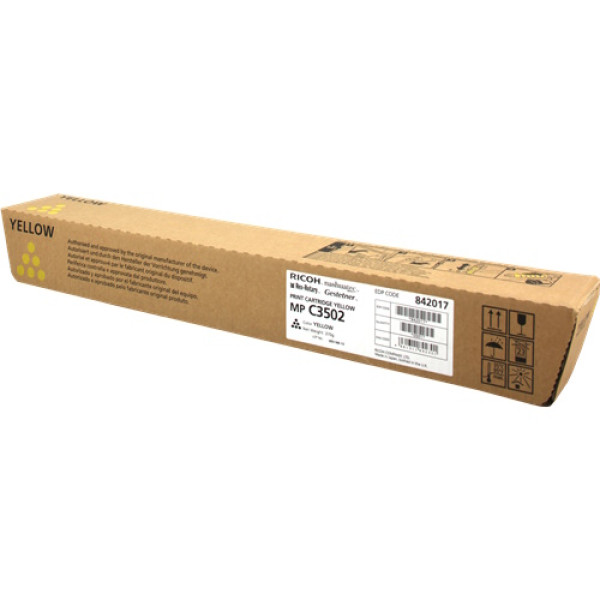 Toner RICOH MPC3002 MPC3502 Yellow 18.000p.