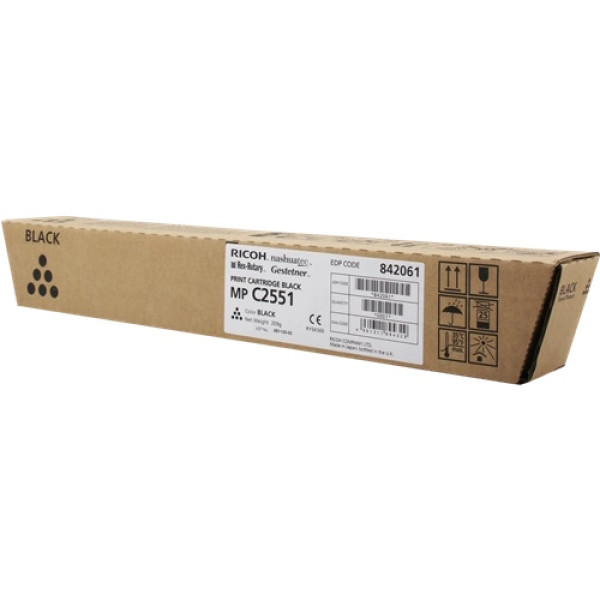 Toner RICOH Aficio MP C2551 negro MPC2051 C2551 10.000p. (842061/841587) Toner RICOH Aficio MP C2551 negro MPC2051 C2551 10.000p. (842061/841587)