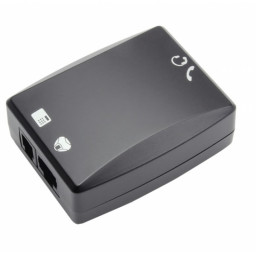 Adaptador de teléfono de sobremesa Konftel Swichbo conectar una audioconferencia Konftel 55