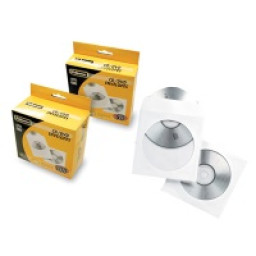 FELLOWES (100) sobres papel CD/DVD blancos ** 
