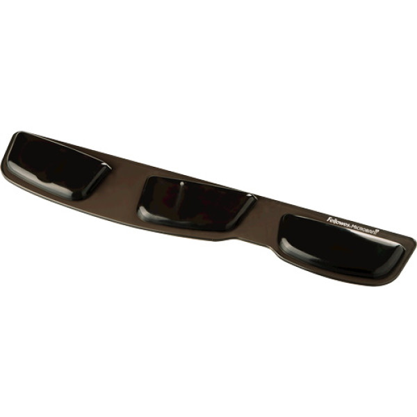 FELLOWES Reposamuñecas teclado de gel negro ** Canal Health-V + Proteccion Microban, 464x86x16mm