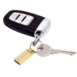 VERBATIM Metal Executive Gold USB 3.0 32GB Lectura 80Mb/s, Escritura 25Mb/s
