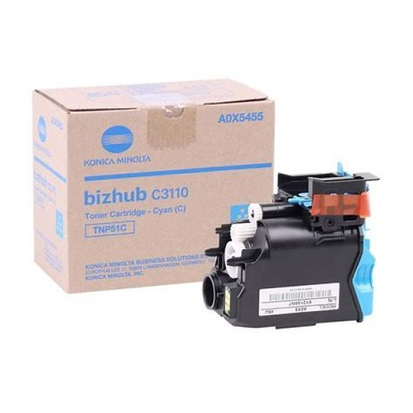 Toner KONICA-MINOLTA TNP51C: C3110 cian 5.000p.