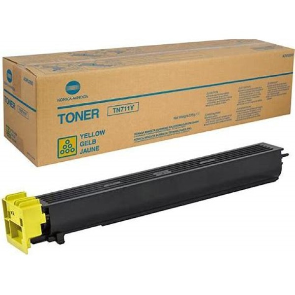Toner KONICA-MINOLTA TN711Y: BizHub 654e Yellow Standar