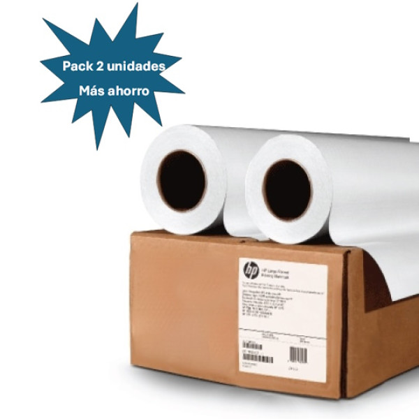 (2) Paper rolls HP Universal Bond 80gr 42 (2) Paper rolls HP Universal Bond 80gr 42
