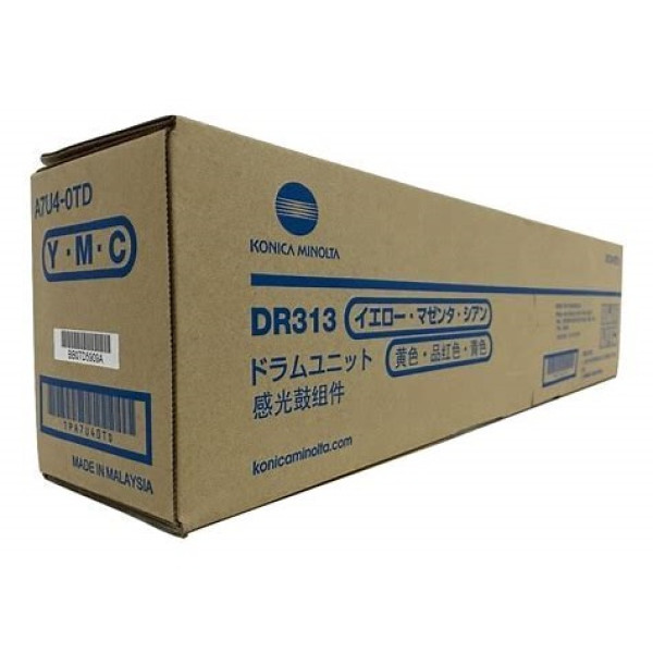 Tambor KONICA-MINOLTA DR313: Bizhub C258 C308 368  Color (C, M o Y) 75.000p.