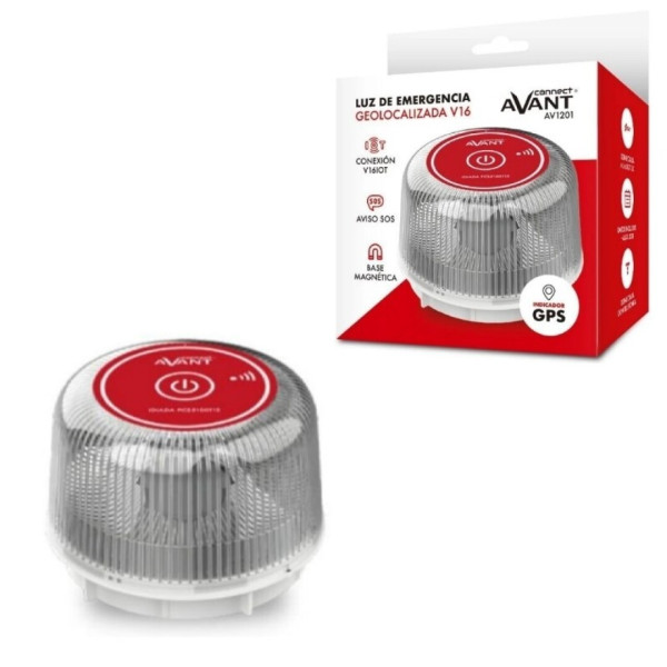 AVANT Connected AV-1201-V16 Baliza de emergencia Conexión DGT + Datos
