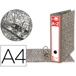 Archivador AZ LIDERPAPEL de palanca DIN A4 Classic Red lomo 80mm sin rado,