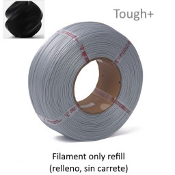 Filamento 3D BAMBU LAB PLA Tough+ negro 1,75mm 1Kg. (refill - filamento sin carrete)
