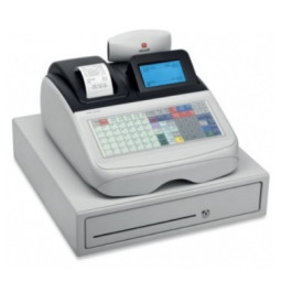 Caja registradora OLIVETTI ECR 8220 con cajón gaveta, 99 dptos programables