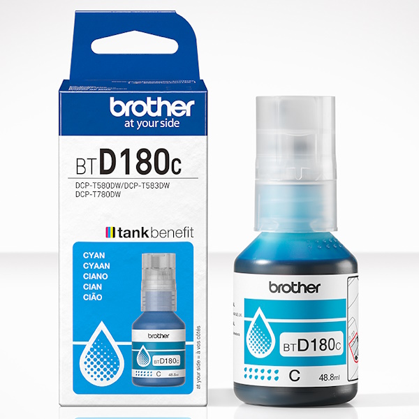 Botella tinta BROTHER D180C cyan DCT-T580 DCT-T780  5.000p.