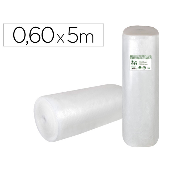 Plastico burbuja LIDERPAPEL 0.60 x 5 m. ecouse -Plastico Reciclado