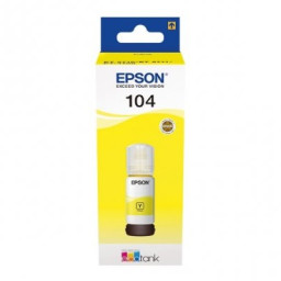 EPSON 104 EcoTank yellow ink bottle 70ml. EcoTank ET2710 ET2711 ET4800