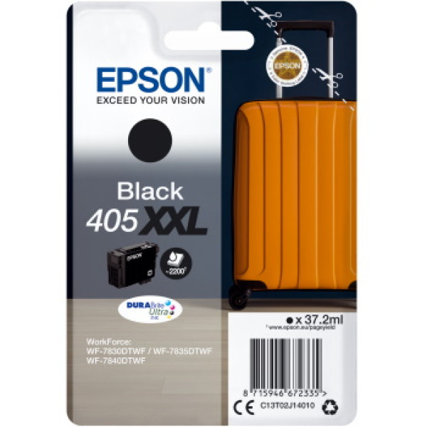 C.t.EPSON #405XXL negro WF7830 FW7835 WF7840 37,2ml (maleta) #PROMO#