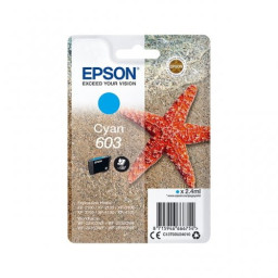 C.t.EPSON #603 XP2100 XP3100 XP4100 WF2830 WF3835 WF2850 (estrella de mar) cyan