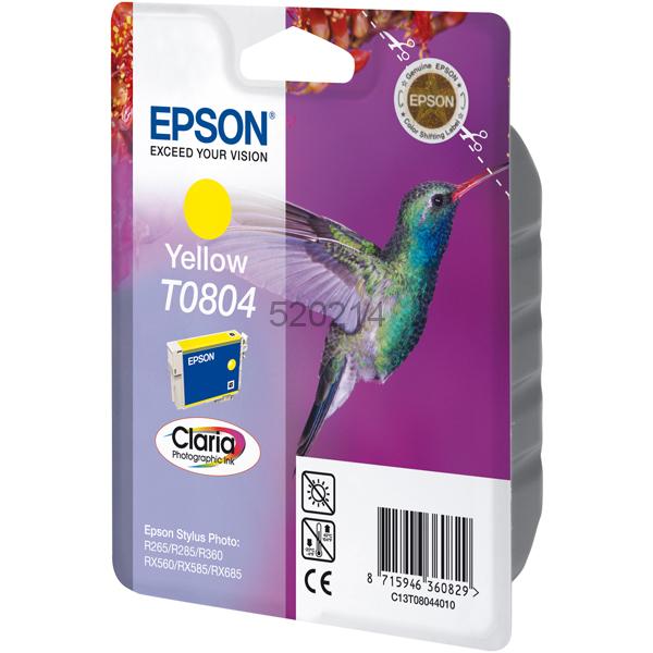 C.t.EPSON St-Photo R265 R285 R360 amarillo RX560 RX585 RX685 PX700 (colibrí)