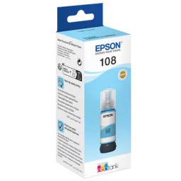 C.t. EPSON 108 LC EcoTank light cyan ink bottle EcoTank L8050 L8100 L18050 70ml