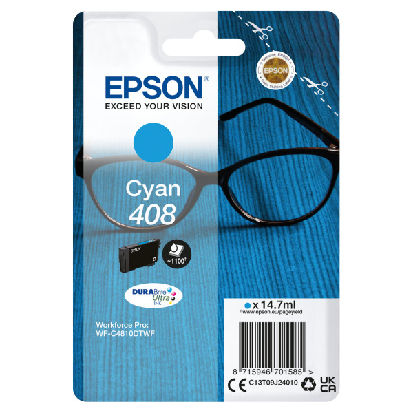 C.t.EPSON #408 WF-C4810DTWF cyan 14,7ml 2.200p. (gafas)