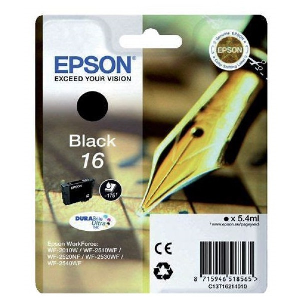 C.t.EPSON #16 WF2540 WF2530 WF2520  cian WF2510 WF2010 WF2630 (pluma escritura)