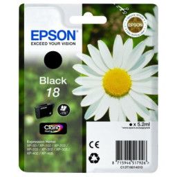 C.t.EPSON #18 XP102 XP205 XP302 XP305 XP405 negro 175p. baja capacidad (margarita)